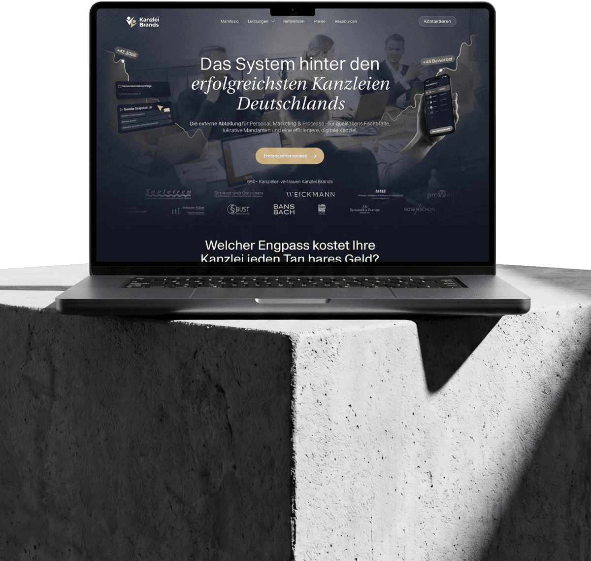 Kanzlei-Brands-Webseite nach dem Relaunch