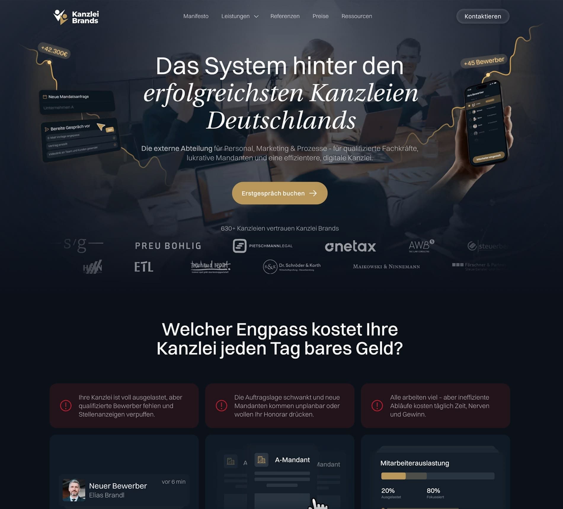 Referenz: Kanzlei Brands – von Grabosch gebaute Webseite