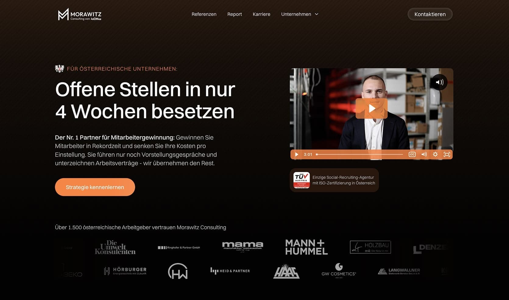 Startseite der neuen Morawitz-Consulting-Webseite
