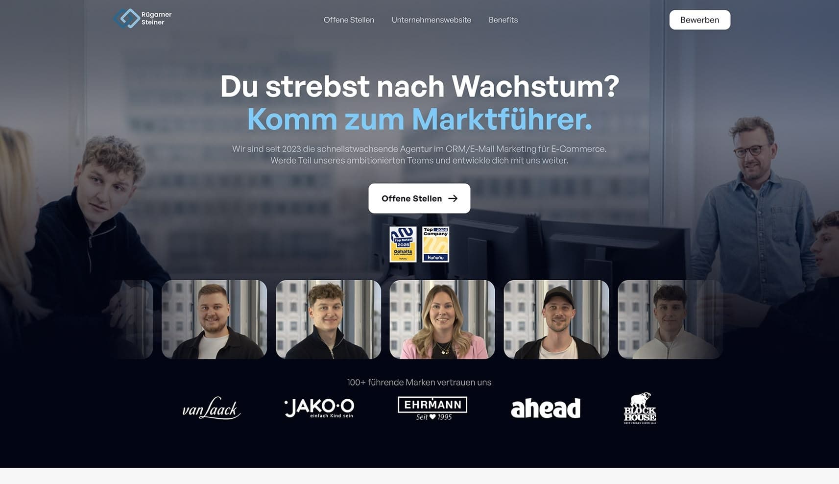 Karriereseite von Rügamer Steiner